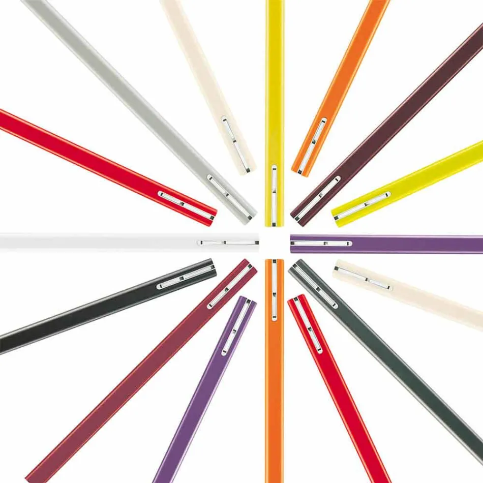 Cuier de perete din MDF lăcuit cu cârlig dublu Fabricat în Italia - Mercur Viadurini