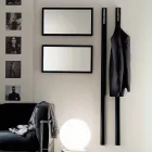 Cuier de perete din MDF lăcuit cu cârlig dublu Fabricat în Italia - Mercur Viadurini