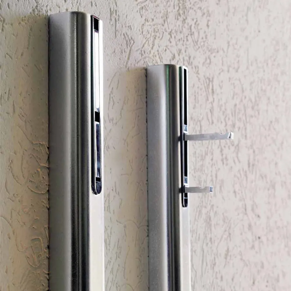 Cuier de perete din MDF lăcuit cu cârlig dublu Fabricat în Italia - Mercur Viadurini