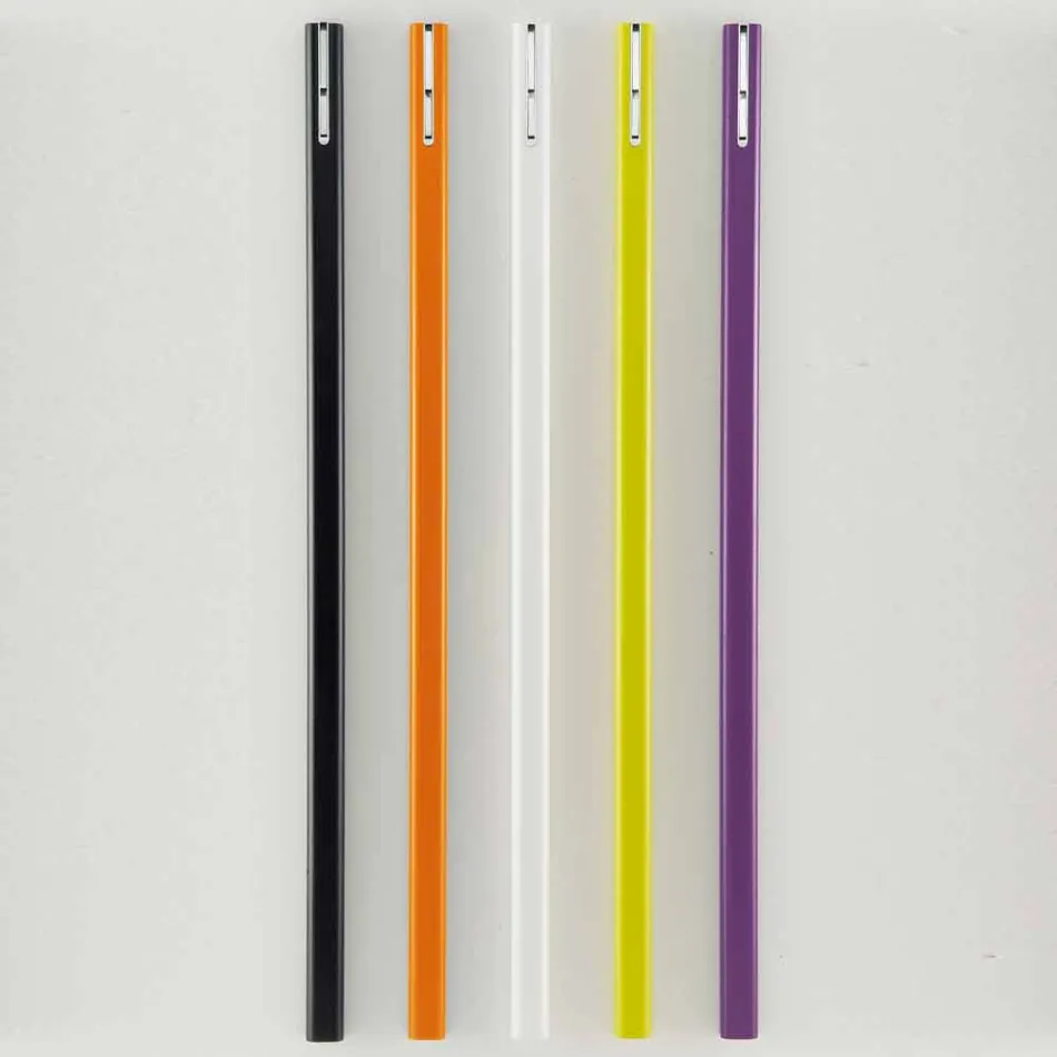 Cuier de perete din MDF lăcuit cu cârlig dublu Fabricat în Italia - Mercur Viadurini