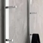 Cuier din metal pentru perete cu 2 cârlige și lumină LED Made in Italy - Osmio Viadurini