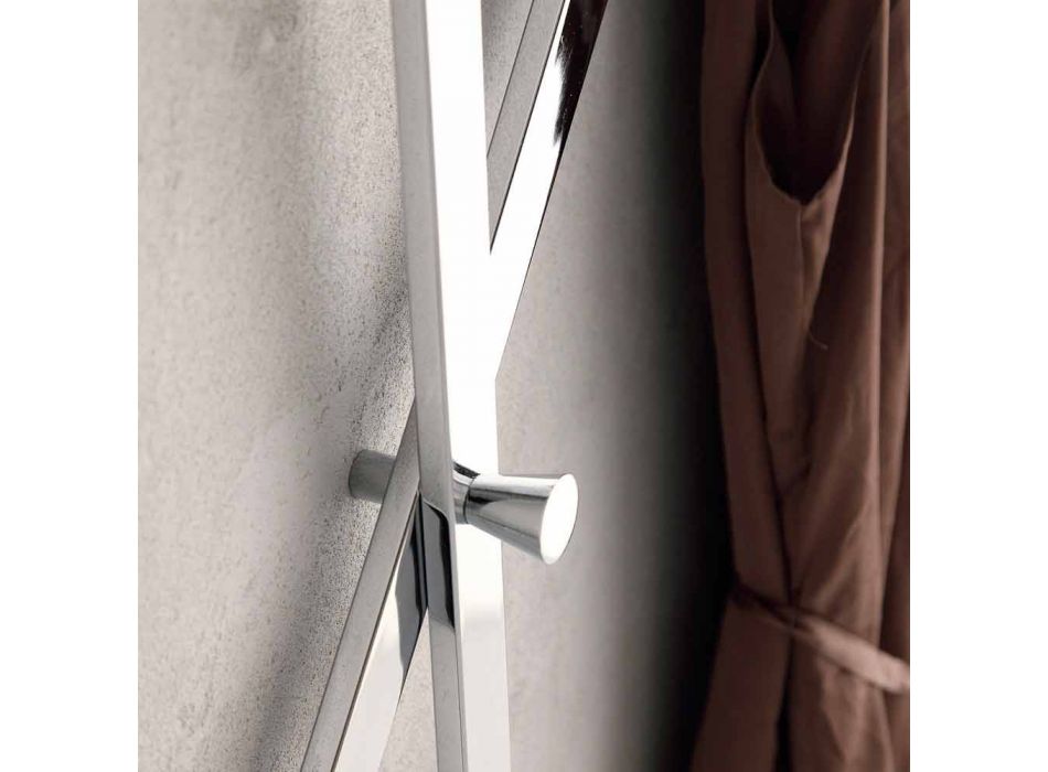 Suport de acoperire de perete din metal vopsit cu 5 picioruse Made in Italy - Olmium Viadurini