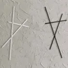 Suport de acoperire de perete din metal vopsit cu 5 picioruse Made in Italy - Olmium Viadurini