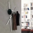 Suport de acoperire de perete din metal vopsit cu 5 picioruse Made in Italy - Olmium Viadurini