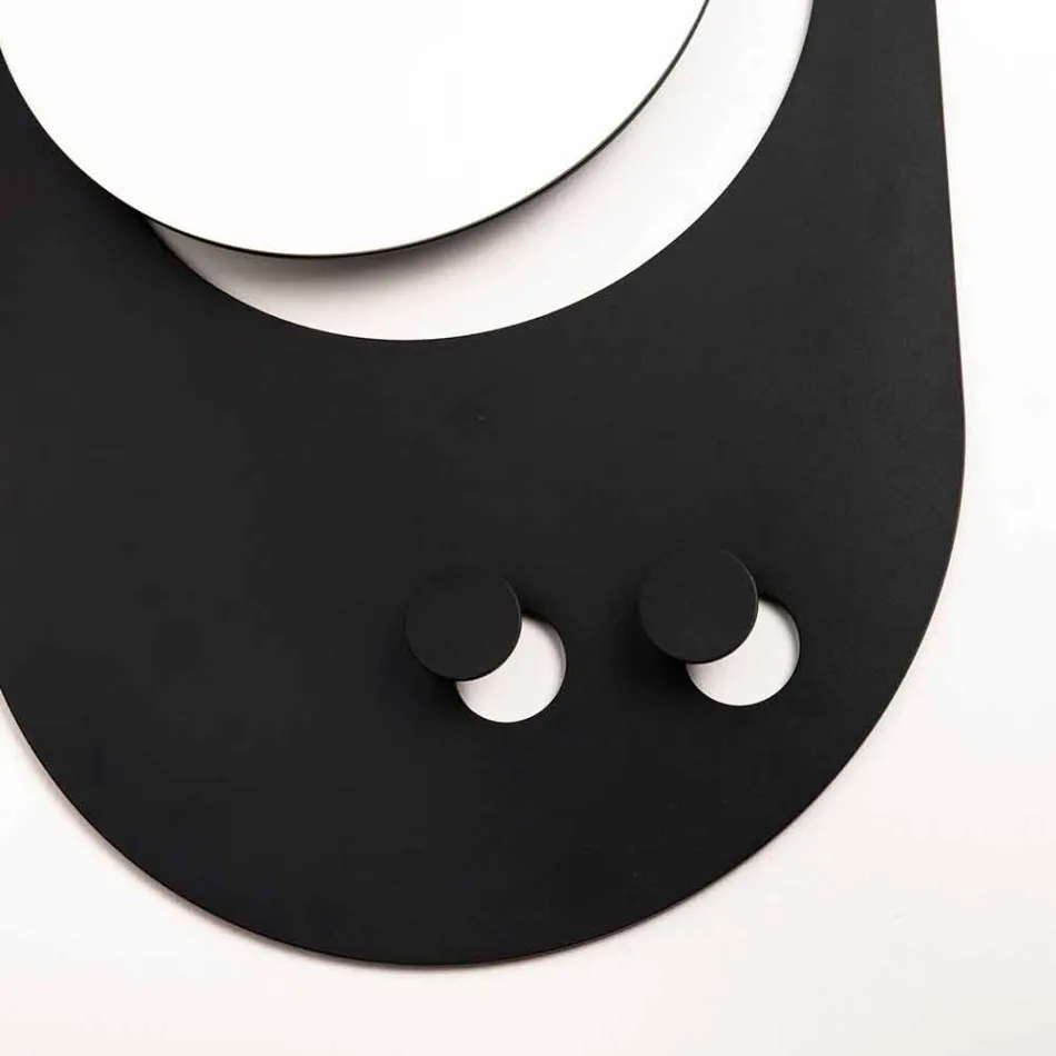 Suport modern de perete din oțel cu oglindă Made in Italy - Pilippo Viadurini