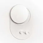 Suport modern de perete din oțel cu oglindă Made in Italy - Pilippo Viadurini