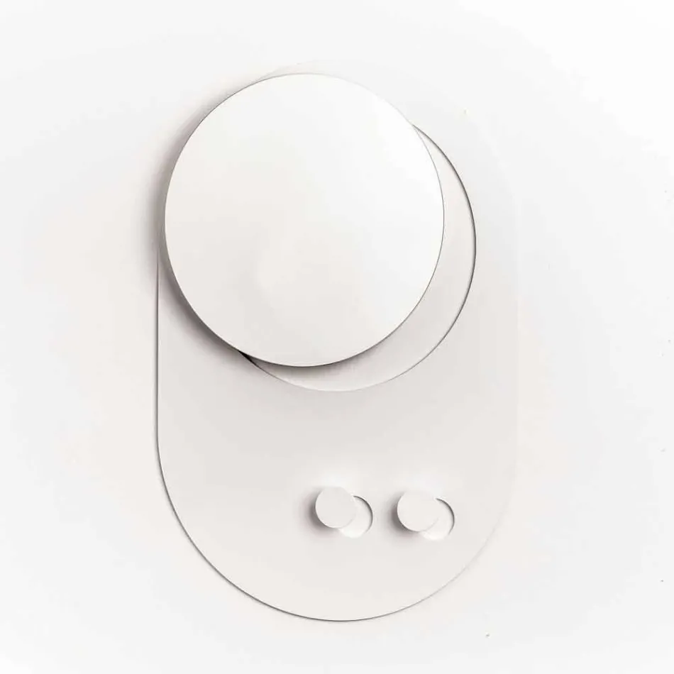 Suport modern de perete din oțel cu oglindă Made in Italy - Pilippo Viadurini