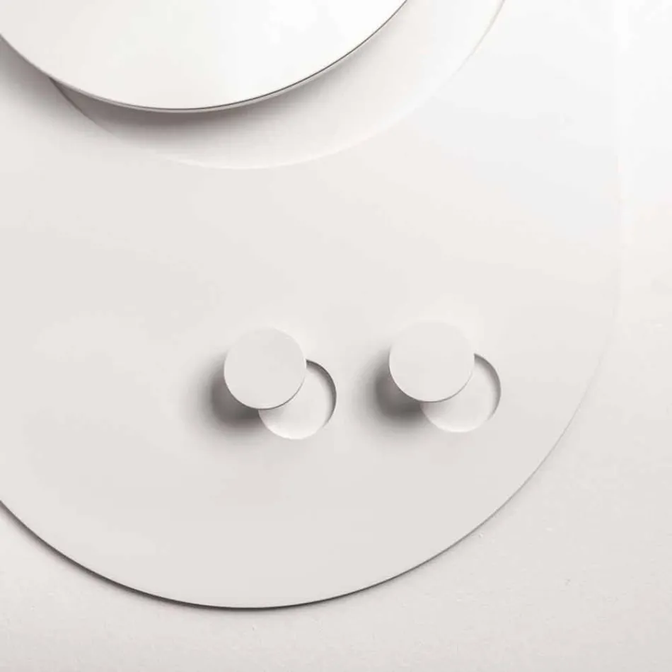 Suport modern de perete din oțel cu oglindă Made in Italy - Pilippo Viadurini