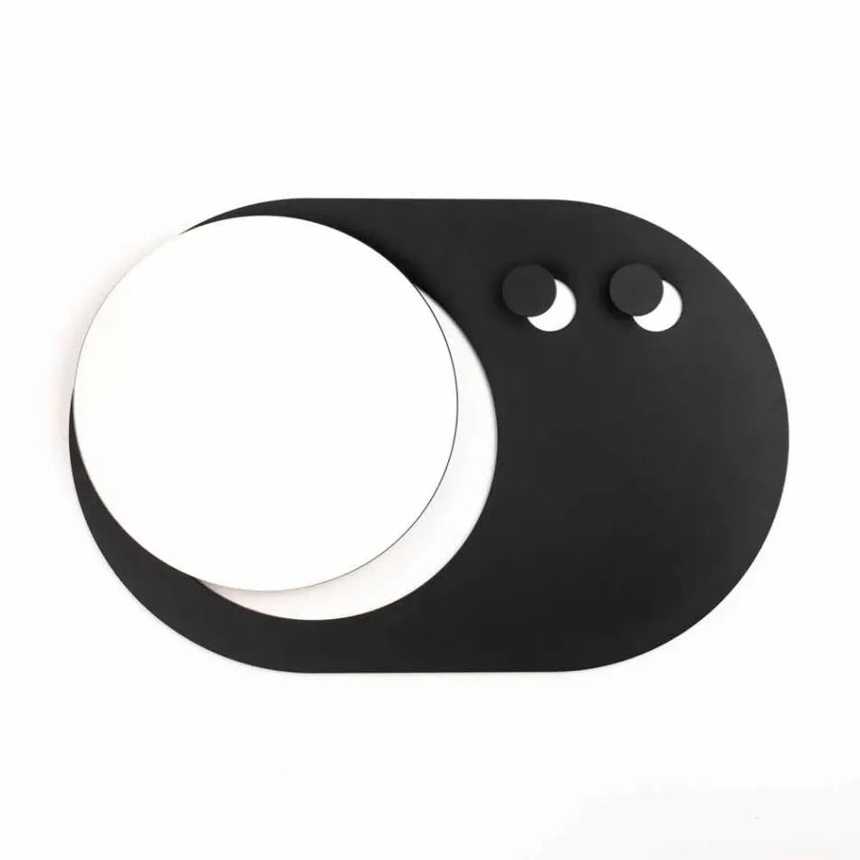 Suport modern de perete din oțel cu oglindă Made in Italy - Pilippo Viadurini