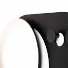 Suport modern de perete din oțel cu oglindă Made in Italy - Pilippo Viadurini