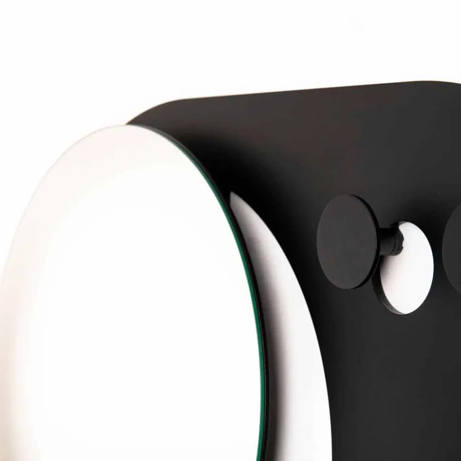 Suport modern de perete din oțel cu oglindă Made in Italy - Pilippo Viadurini