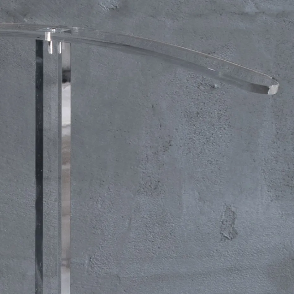 Raft pentru haine de podea din cristal acrilic transparent Essential - Ginergo Viadurini