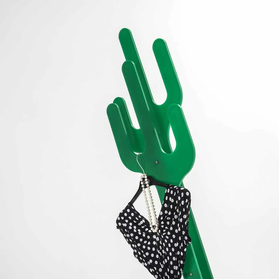 Coat sta verde Cactus design modern, realizat în Italia Viadurini