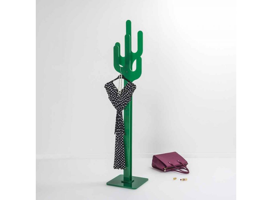 Coat sta verde Cactus design modern, realizat în Italia Viadurini