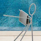 Suport de haină din oțel 3 bucăți fabricat în Italia - Steward by Myyour Viadurini