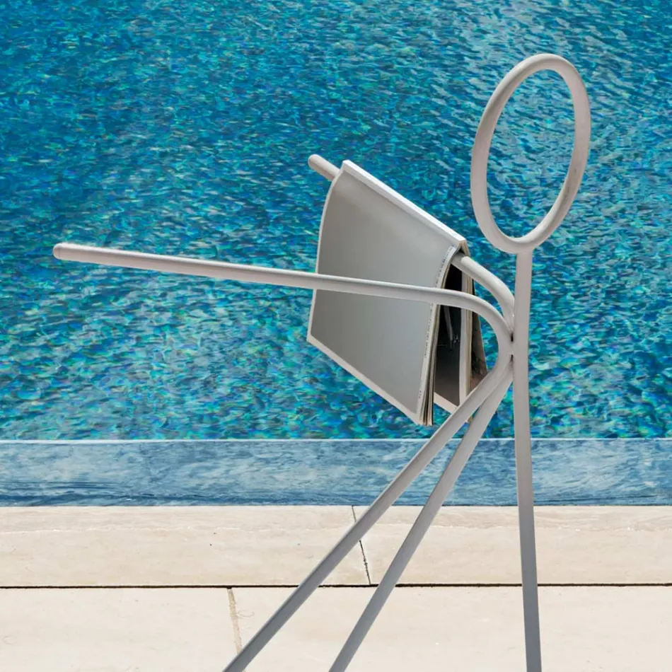 Suport de haină din oțel 3 bucăți fabricat în Italia - Steward by Myyour Viadurini