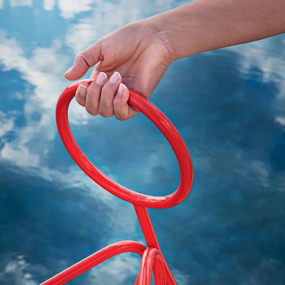 Suport de haină din oțel 3 bucăți fabricat în Italia - Steward by Myyour Viadurini