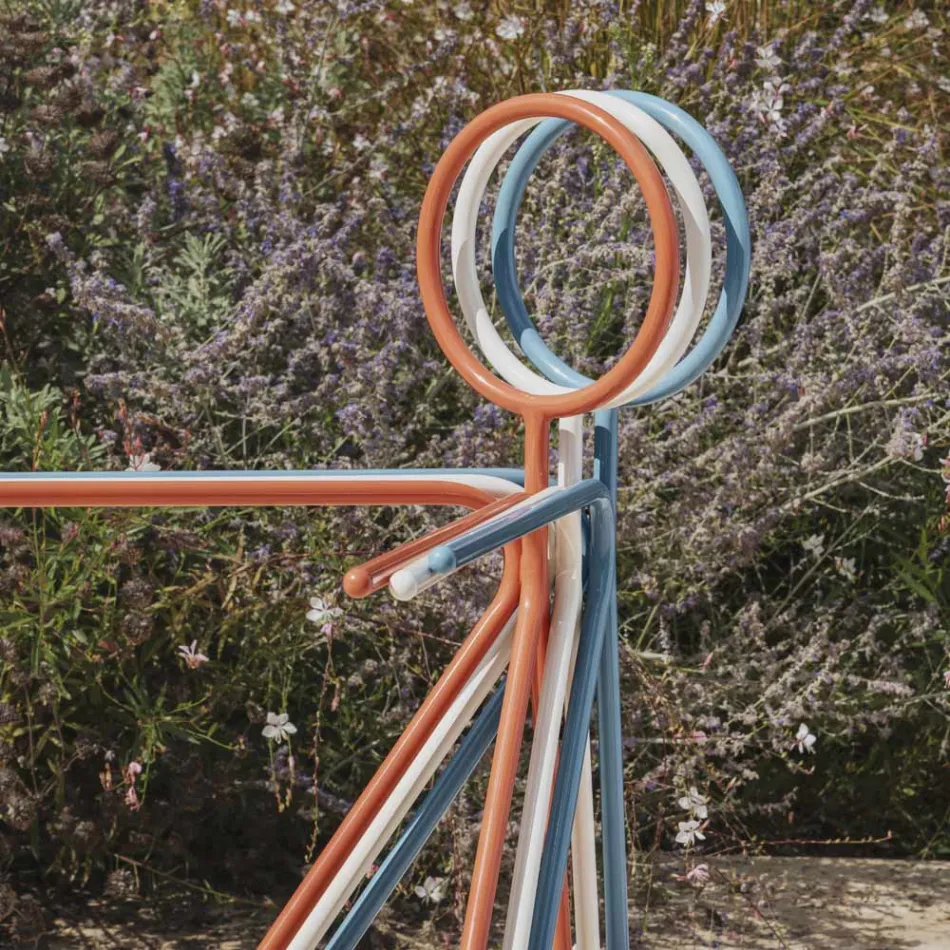 Suport de haină din oțel 3 bucăți fabricat în Italia - Steward by Myyour Viadurini