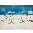 Suport de haine din oțel 3 bucăți fabricat în Italia - Steward by Myyour Viadurini