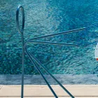 Suport de haine din oțel 3 bucăți fabricat în Italia - Steward by Myyour Viadurini