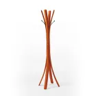 Cuier din oțel negru de design modern, acoperit cu piele - natură Viadurini