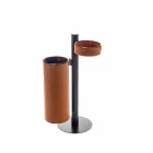 Cuier de piele cu design modern din piele Made in Italy - Adelfo Viadurini