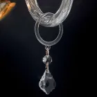 Perete 2 de proiectare lumini clasice în cristal și sticlă fină Viadurini