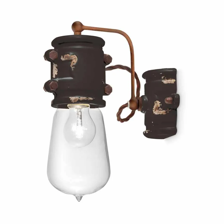 reflector Aplice stil urban realizate manual din ceramica Beth Ferroluce Viadurini