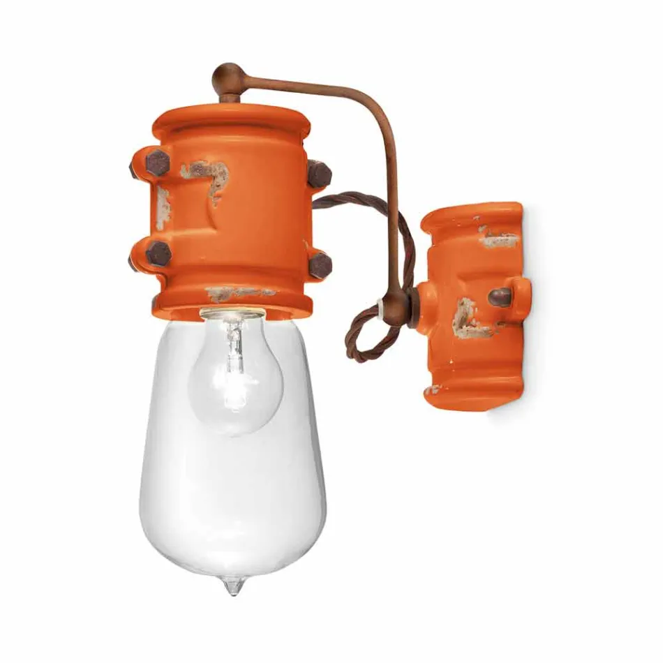 reflector Aplice stil urban realizate manual din ceramica Beth Ferroluce Viadurini