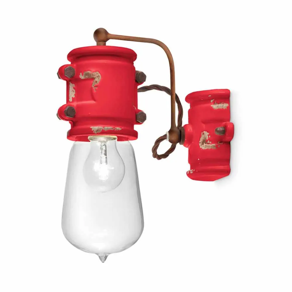 reflector Aplice stil urban realizate manual din ceramica Beth Ferroluce Viadurini