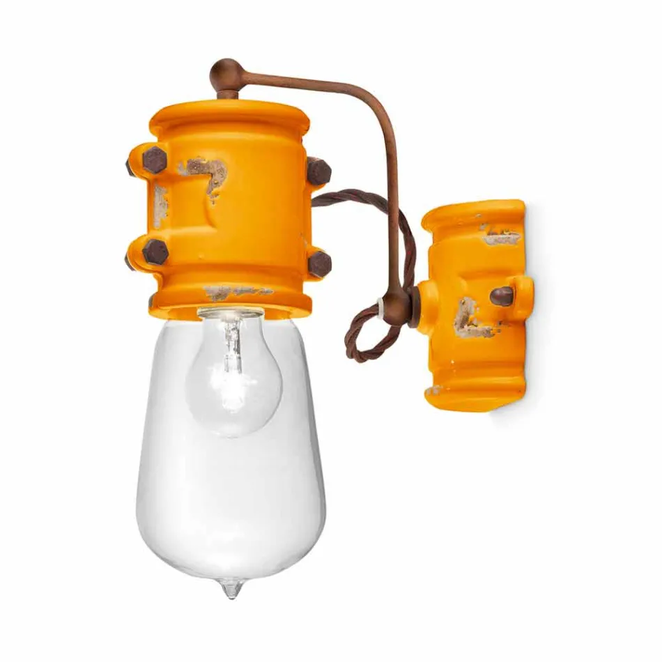 reflector Aplice stil urban realizate manual din ceramica Beth Ferroluce Viadurini