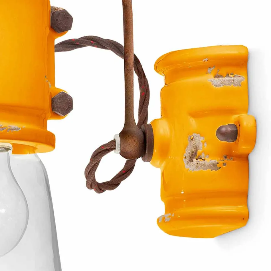 reflector Aplice stil urban realizate manual din ceramica Beth Ferroluce Viadurini