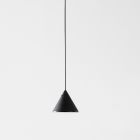 Aplică de perete din aluminiu negru și con design minimalist mic - Mercado Viadurini