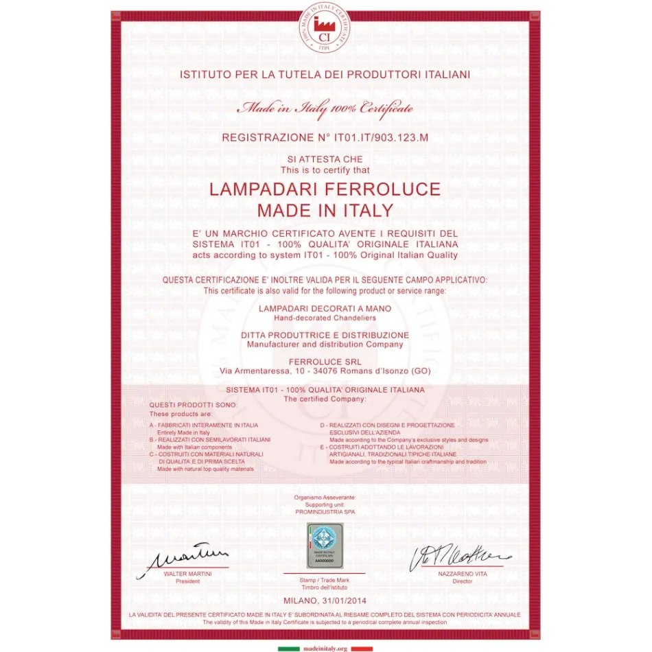 Spot aplicat de perete din ceramica, sticla si metal diferite finisaje Joy Ferroluce Viadurini