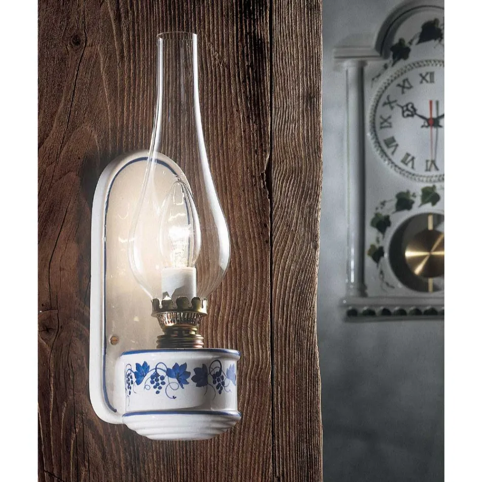 Applique de perete din ceramică cu design vintage cu decor pictat manual - Pompeii Viadurini