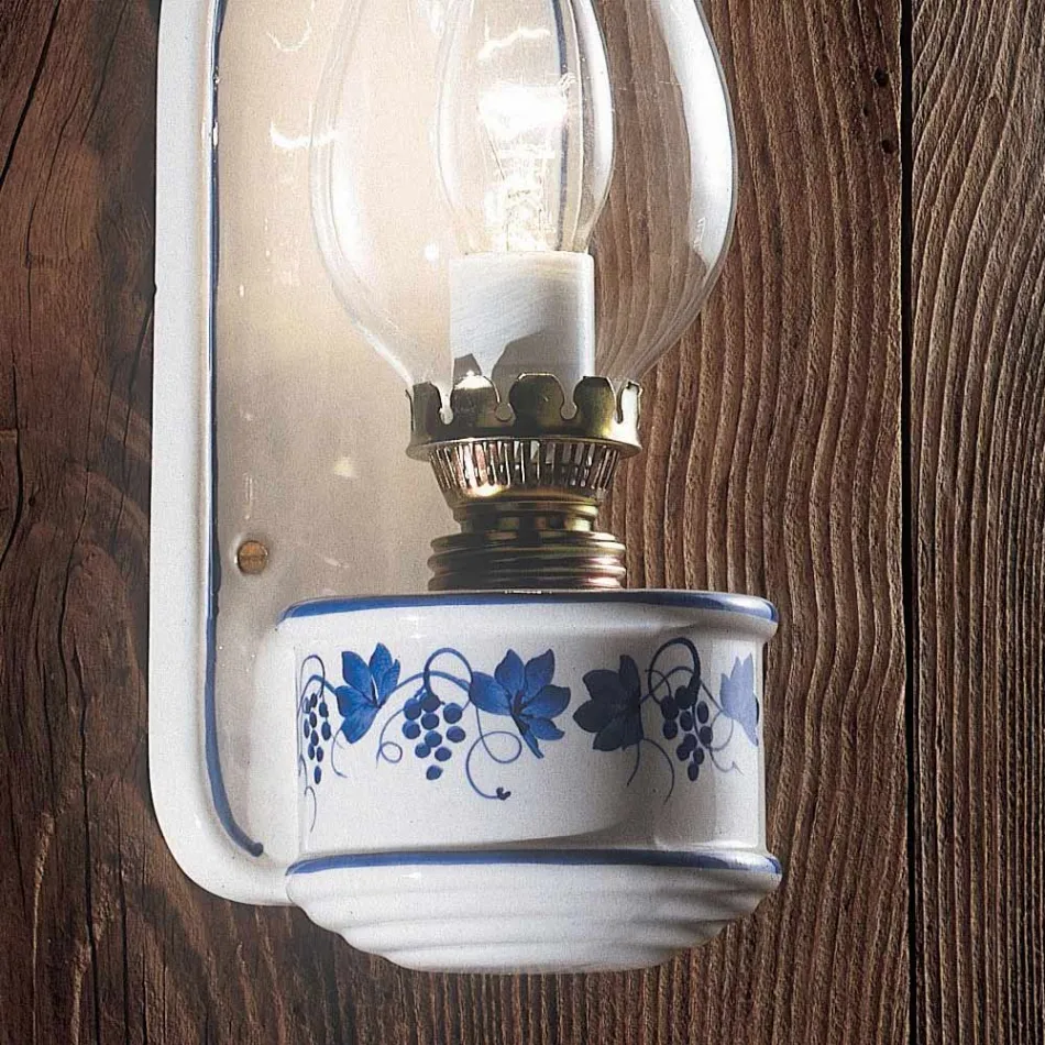 Applique de perete din ceramică cu design vintage cu decor pictat manual - Pompeii Viadurini