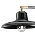 Applique de perete din ceramică neagră și fier design industrial vintage - Bew Viadurini