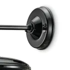 Applique de perete din ceramică neagră și fier design industrial vintage - Bew Viadurini