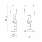 Lampă de perete din ceramică vopsibilă și abajur din in alb - Cadabra Viadurini