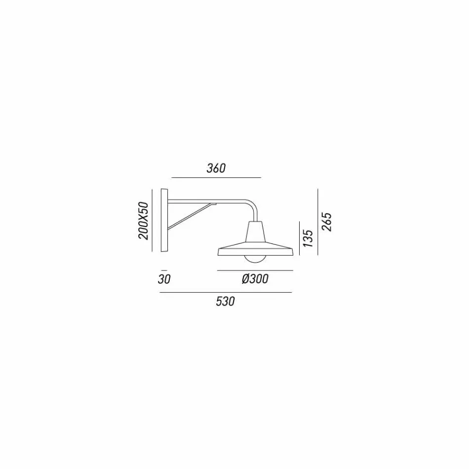 Perete in perete în stil industrial fier antic Sally Il Fanale Viadurini