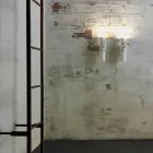 Aplica de perete din ceramică albă mată cu flori decorative - Revoluție Viadurini