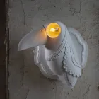 Lampă de perete în ceramică albă mată Design modern italian - Tucano Viadurini