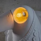 Lampă de perete în ceramică albă mată Design modern italian - Tucano Viadurini