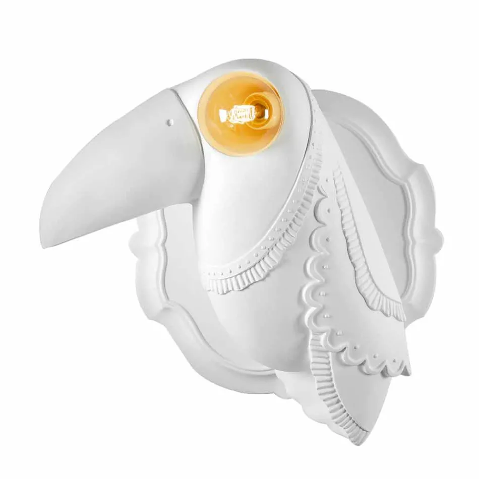 Lampă de perete în ceramică albă mată Design modern italian - Tucano Viadurini