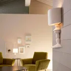 Lampă de perete din ceramică vopsibilă cu abajur de design modern - Cadabra Viadurini
