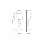 Lampă de perete din ceramică vopsibilă cu abajur de design modern - Cadabra Viadurini