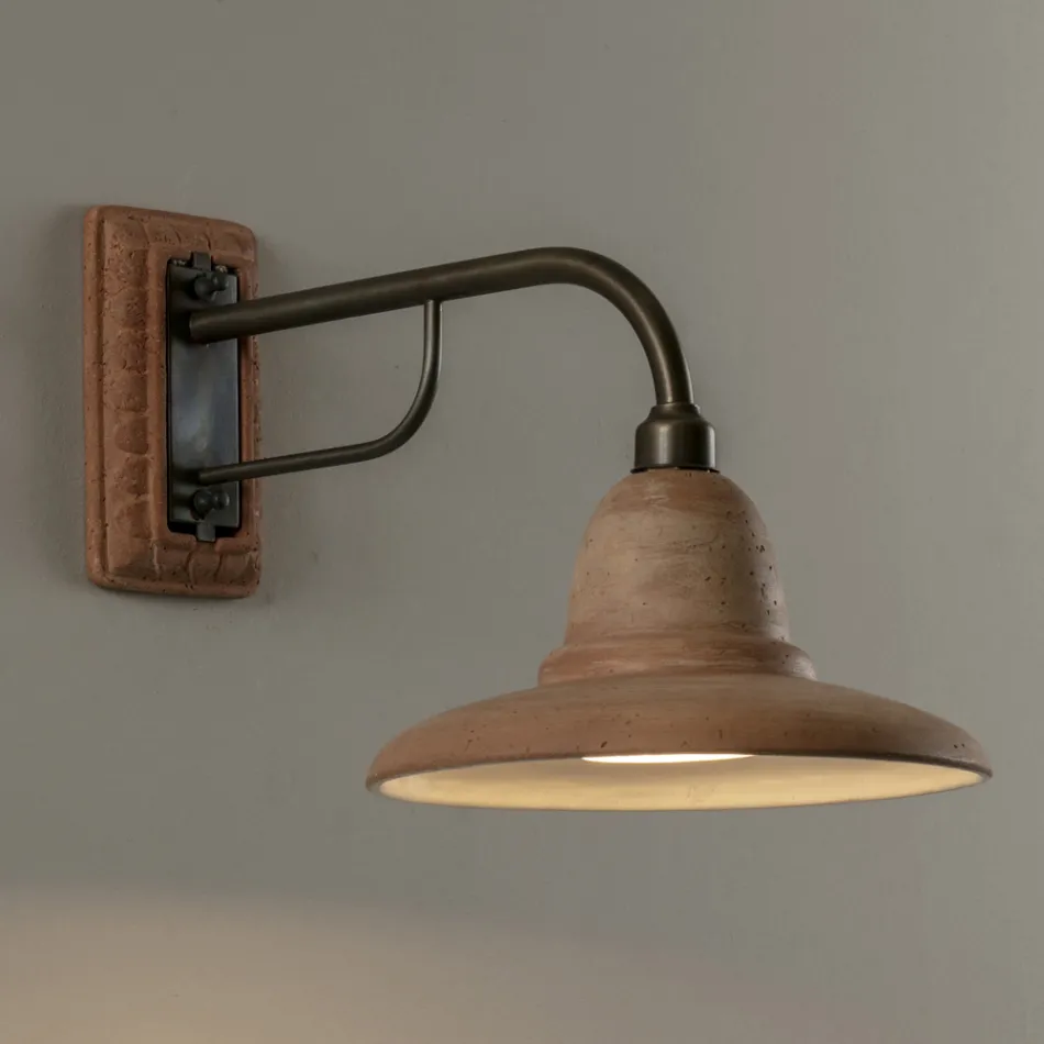 Artisan Garden Applique in Galestro Made in Italy - Toscot Spoleto Viadurini