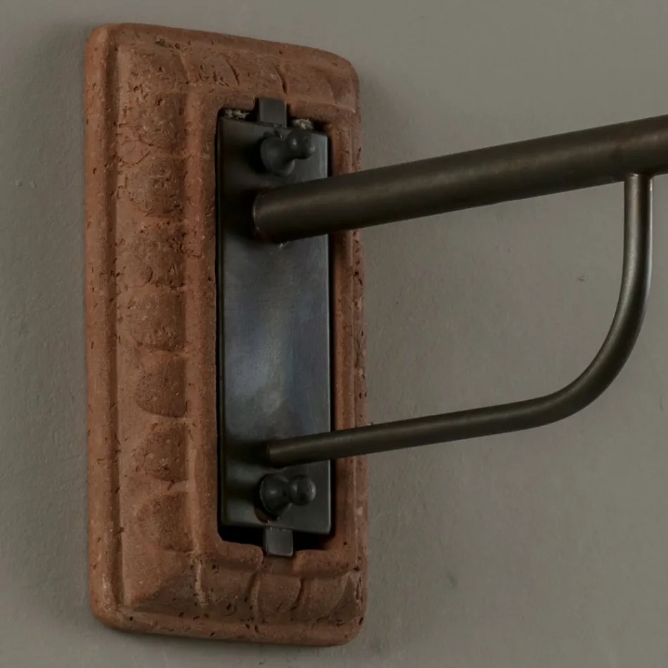 Artisan Garden Applique in Galestro Made in Italy - Toscot Spoleto Viadurini