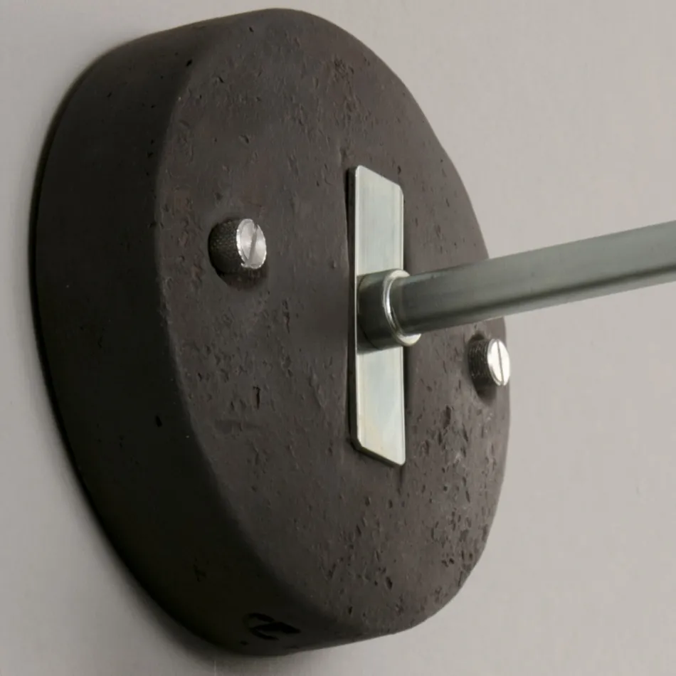 Aplica artizanală în majolică toscană și alamă Made in Italy - Toscot Rossi Viadurini