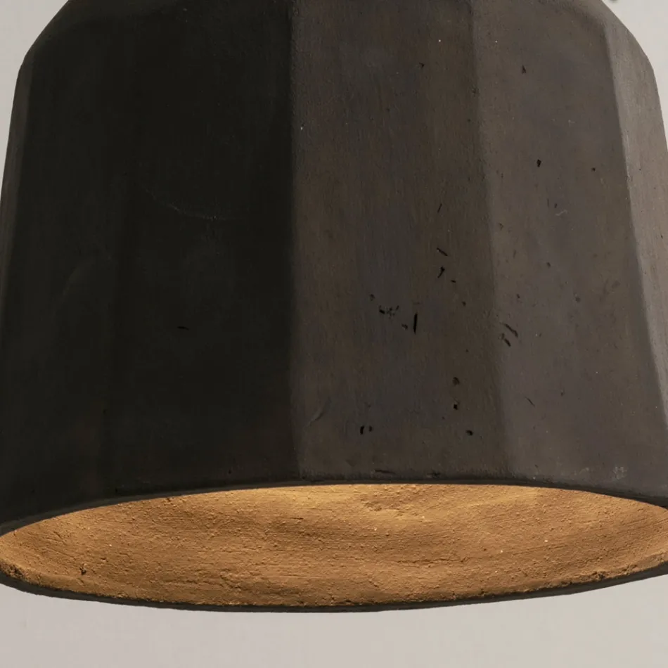 Aplica artizanală în majolică toscană și alamă Made in Italy - Toscot Rossi Viadurini